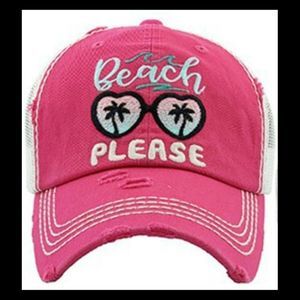 𝅺Pink baseball cap Beach Please Hat LAST ONE Sunglasses Swimmer BEST SELLER New